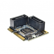 Плата расширения H1111Z Mini PCI-E PCI Express на 2 порта SATA 3,0, конвертер SSD HDD SATA3, контроллер, плата расширения SATA мультипликатор - 4